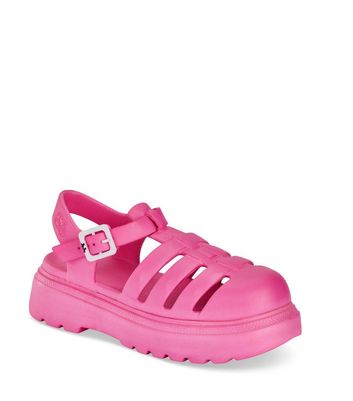 JUJU Pink Chunky Jelly Sandals New Look