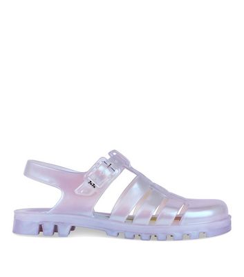 JUJU Multicoloured Jelly Sandals New Look