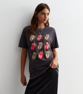 Leopard print lips 2024 t shirt dress