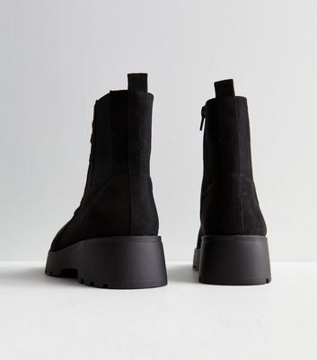 Black suede clearance biker boots