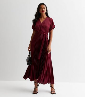 Petite 2025 burgundy dress