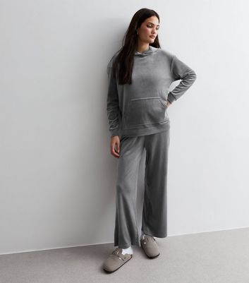 Grey 2025 velour sweatshirt