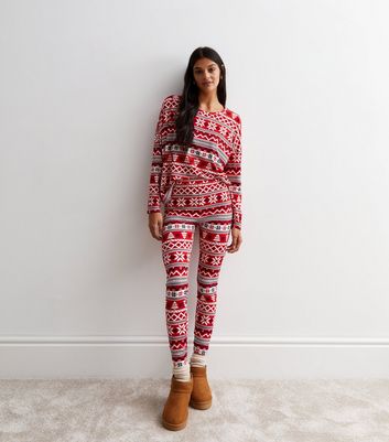 Fair isle print leggings best sale