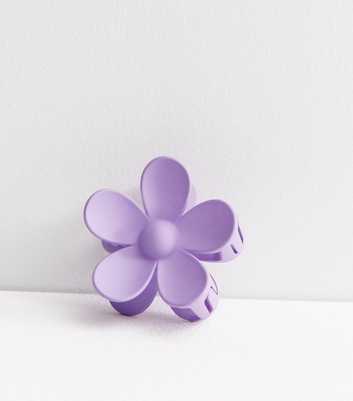Lilac Flower Bulldog Claw Clip