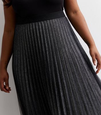 Pleated maxi shop skirt new look