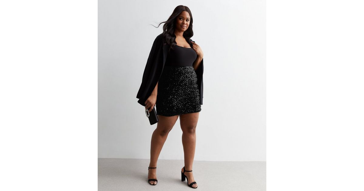 Jupe New Look Noire Embellie Taille UK 12 – Style Orné Pour Toutes Occasions