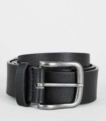 Black Leather-Look Belt