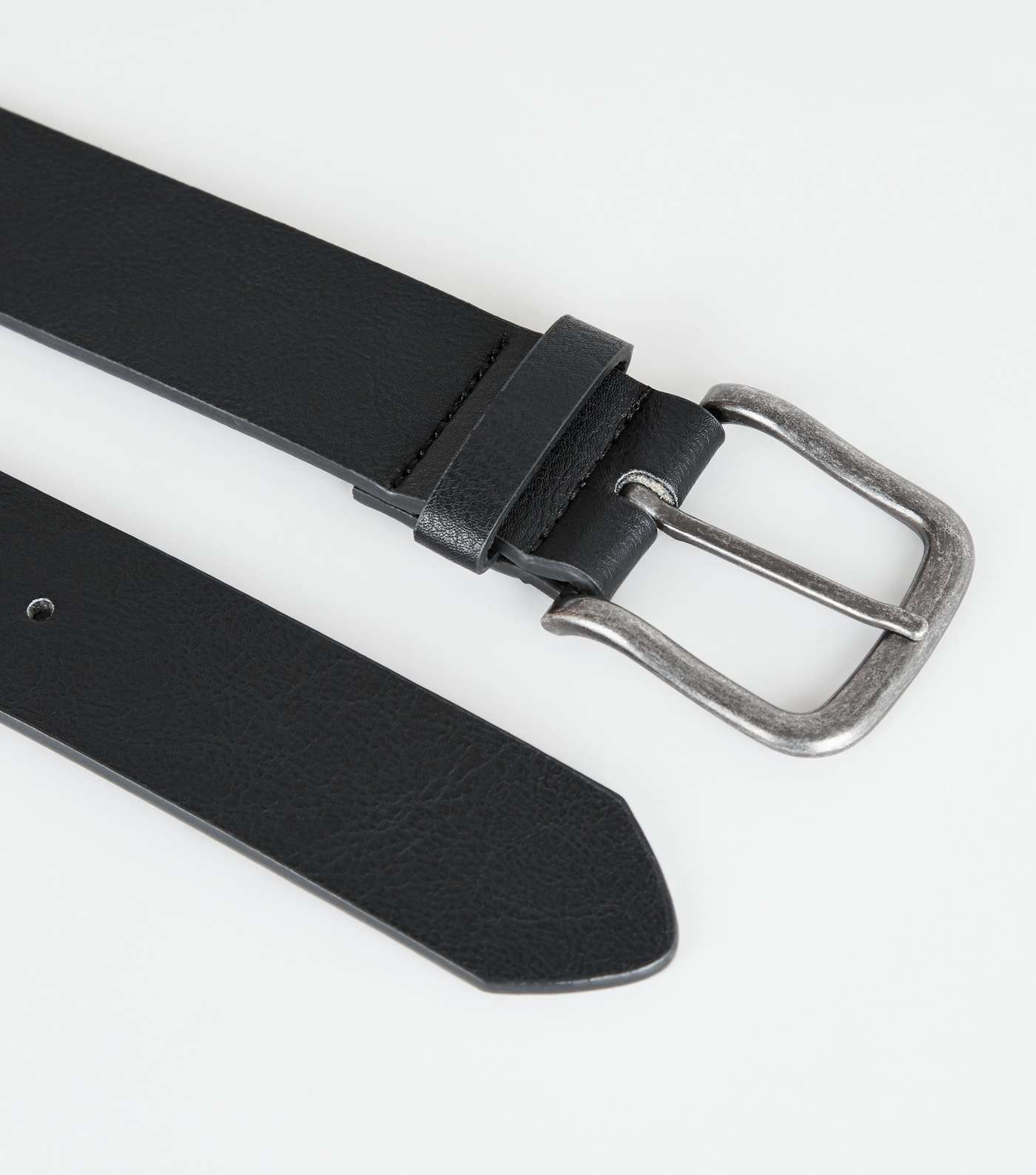 Black Leather-Look Belt Image 3