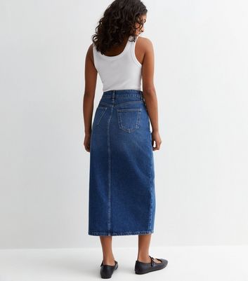 Denim pencil skirt outlet 4 inch