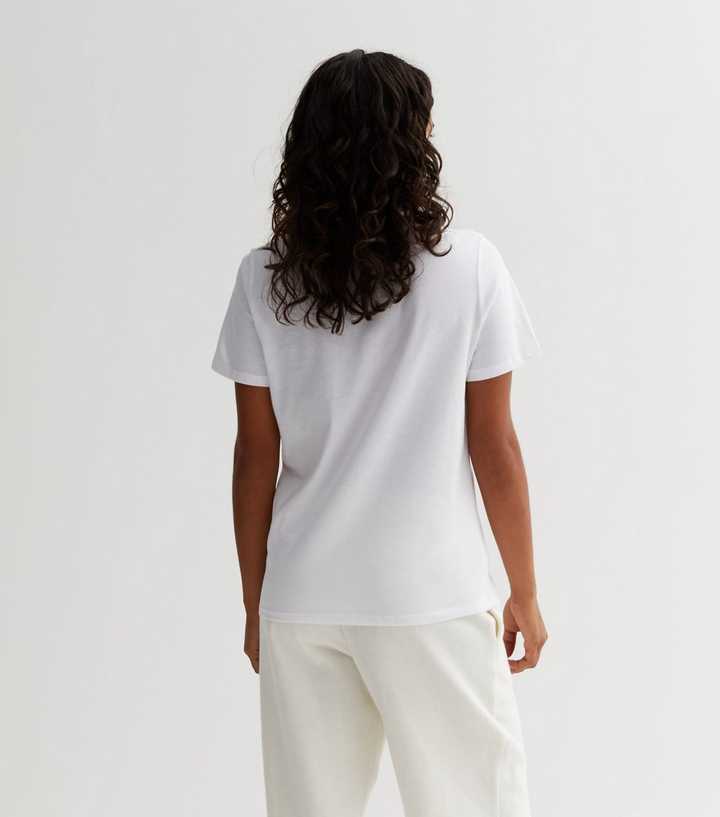 white petite t shirt