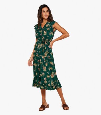 New look 2024 green dress floral