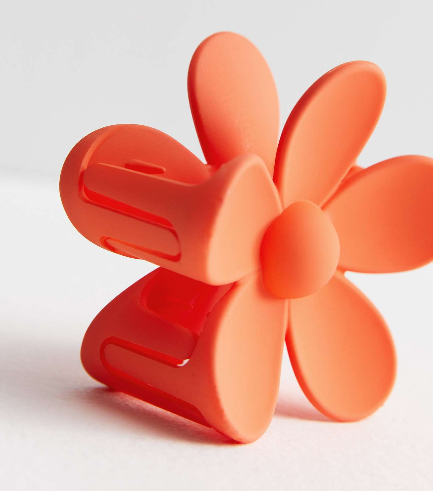 Bright Orange Flower Bulldog Claw Clip Image 2