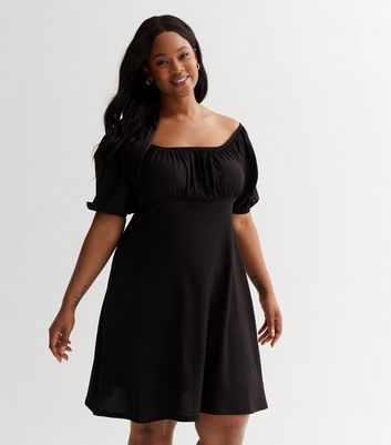 New look clearance black bardot dress