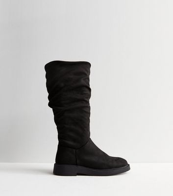 Wide fit knee high hotsell boots ireland