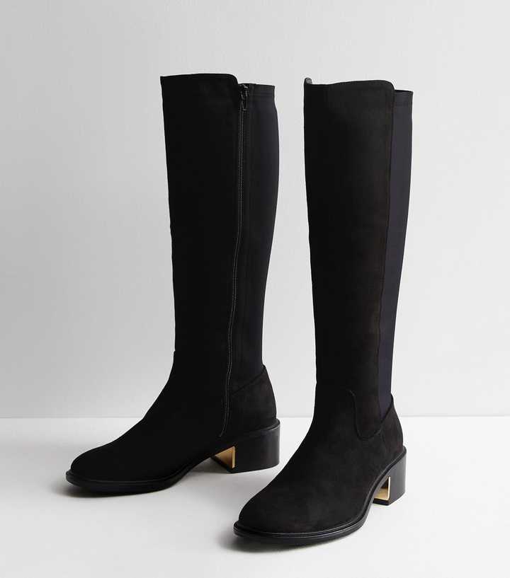 stretch riding boots