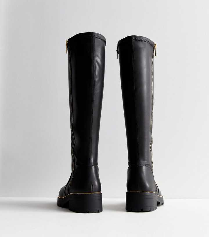 new look knee high boots wide fit