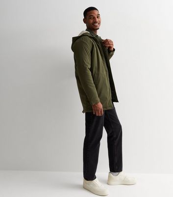 Green parka clearance jacket men