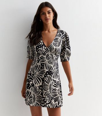 New look clearance black tea dress