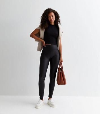 Tall Black Zip Front Slim Stretch Trousers | New Look