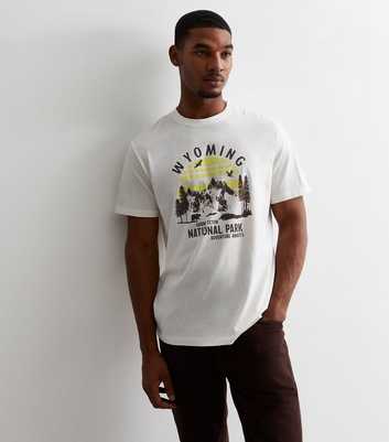 Only & Sons Off White Cotton Nature Logo T-Shirt