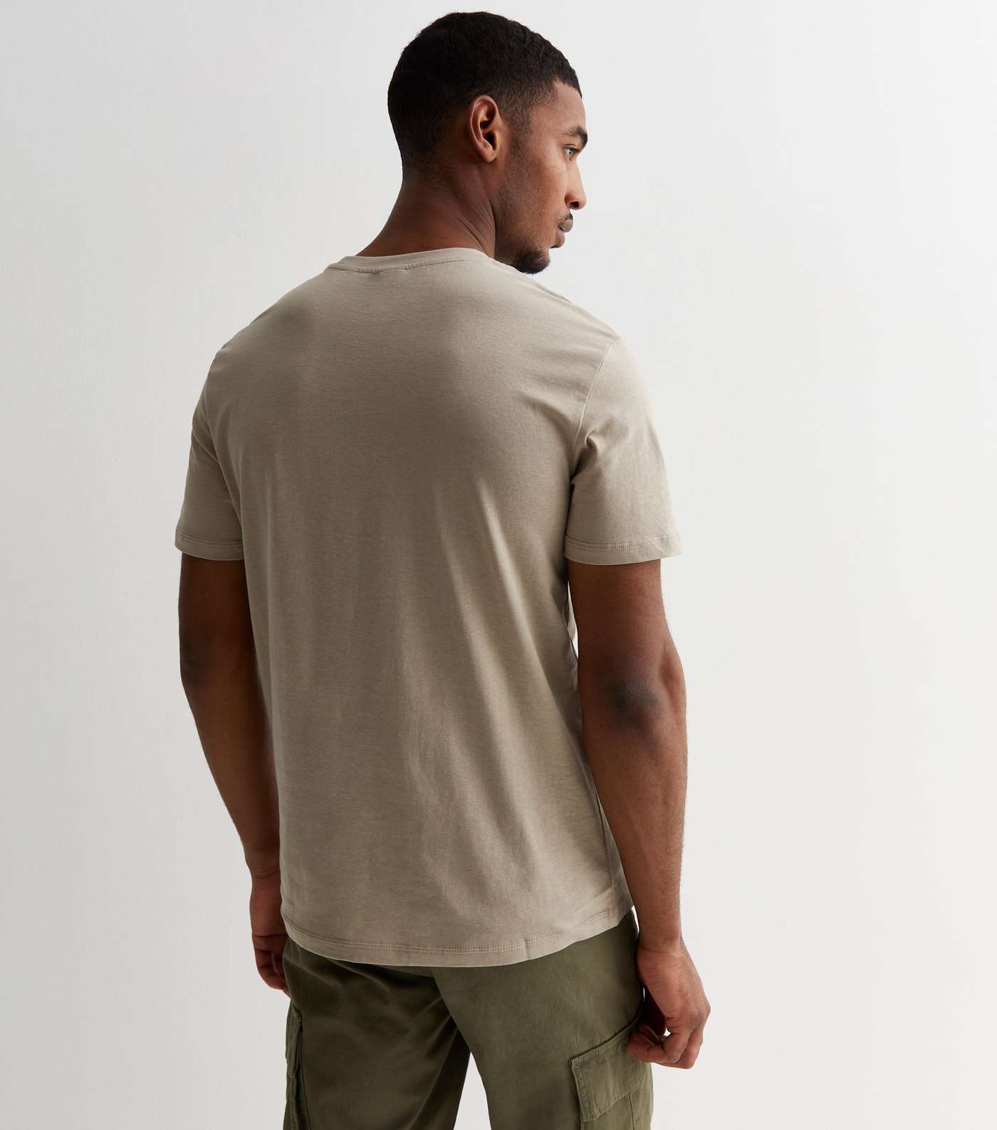 Only & Sons Olive Cotton Mountain Logo T-Shirt Image 4