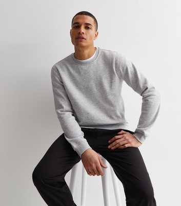 Only & Sons Pale Grey Crew Neck Jumper
