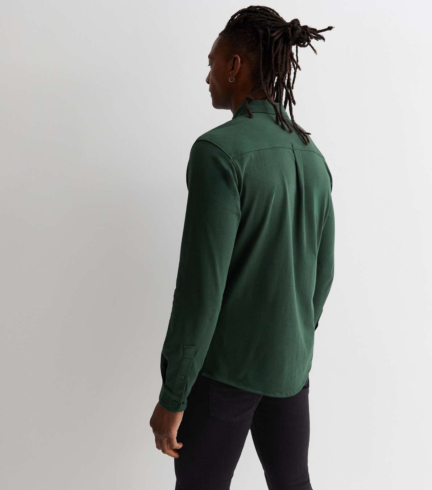Only & Sons Dark Green Pocket Front Shirt Image 4