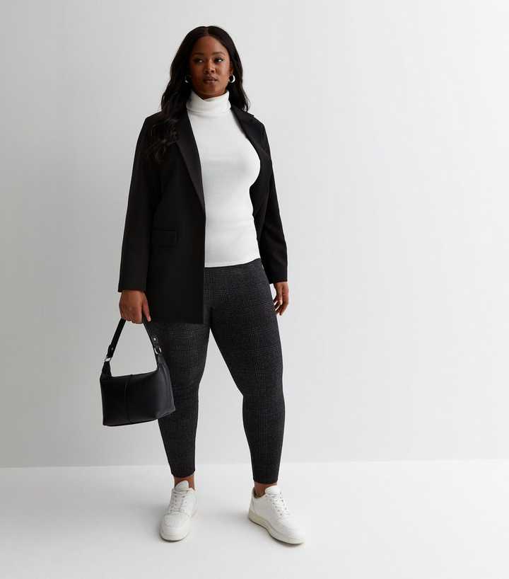 checked leggings new look