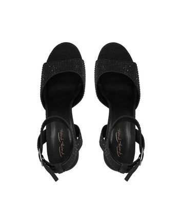 New look black glitter on sale shoes