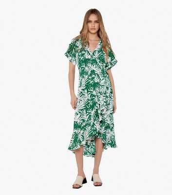 H&m palm best sale print dress