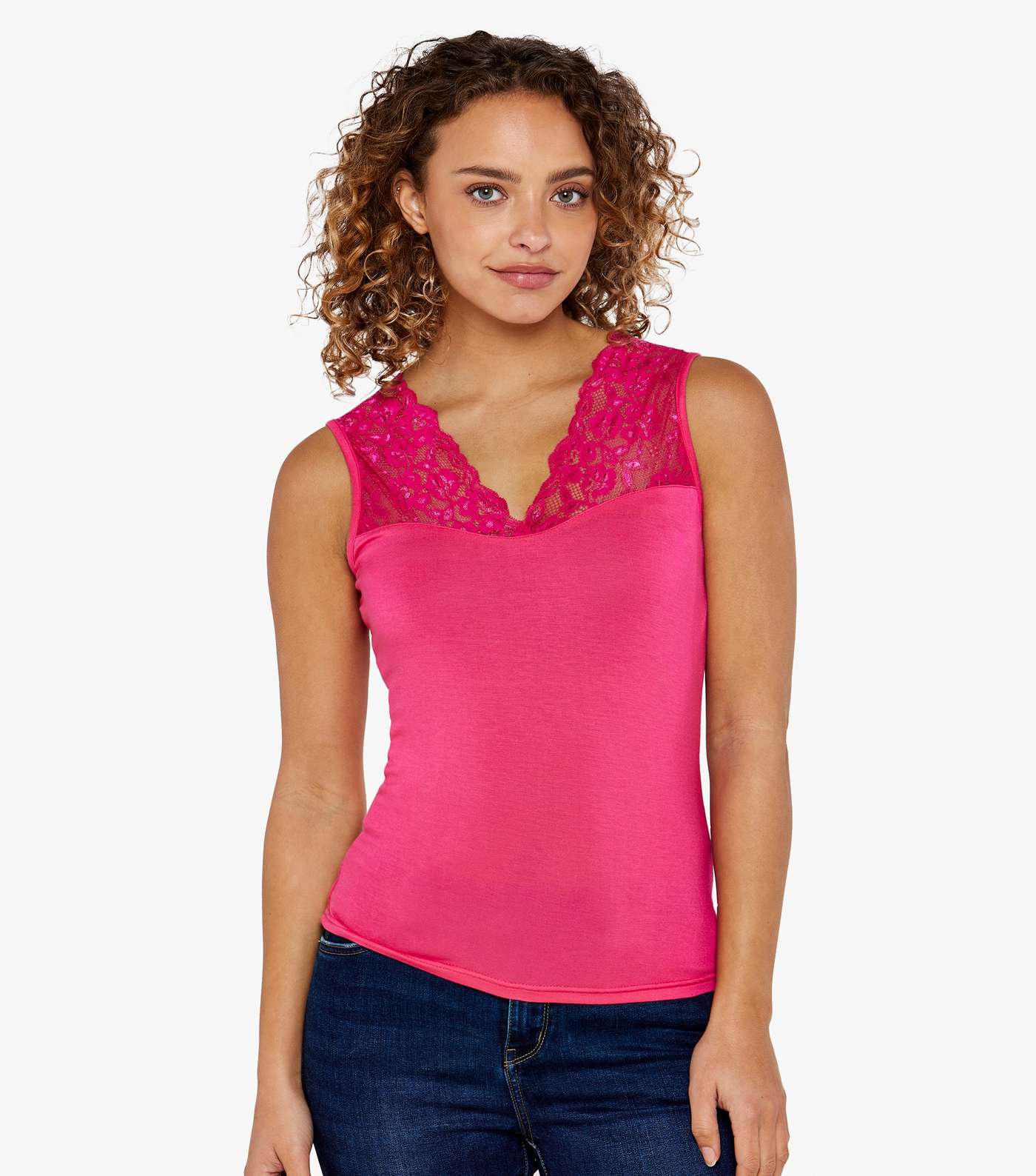 Pink Lace Cami New Style