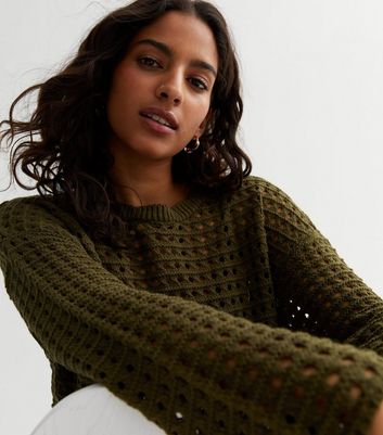 New look khaki clearance jumper