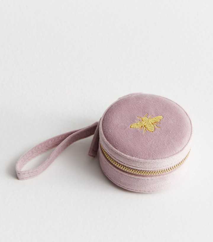 Pink Bee Logo Round Jewellery Box