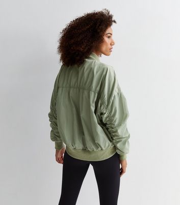 Bright green hot sale bomber jacket