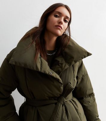 Wrap sales puffer jacket