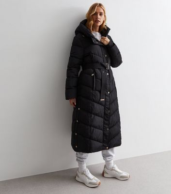 New look hot sale black parka