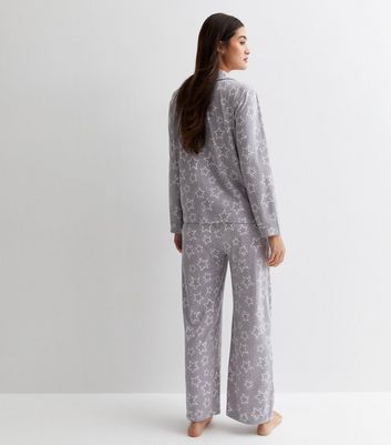 Womens grey star pyjamas hot sale