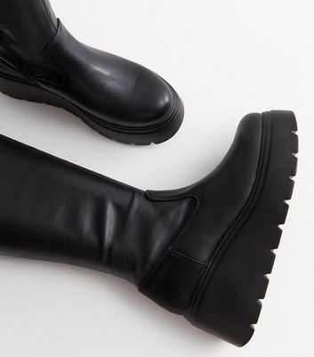 Ladies black hot sale wedge boots