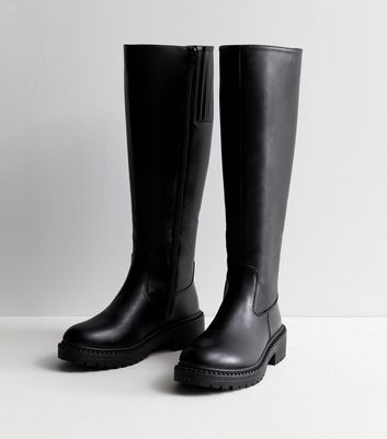 New look 2025 leather boots sale