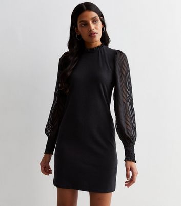 Black jersey tunic dress hotsell