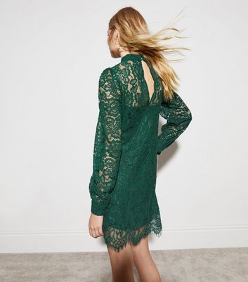 green lace tunic