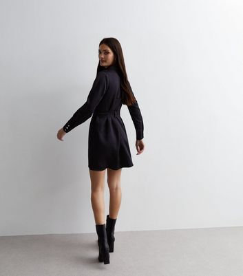 Short black shirt on sale dress