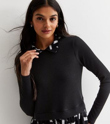 New look 2 in 1 shirt jumper best sale