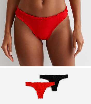 Women's Frill Trim Satin Underwear Briefs Panty,Apricot,XL 