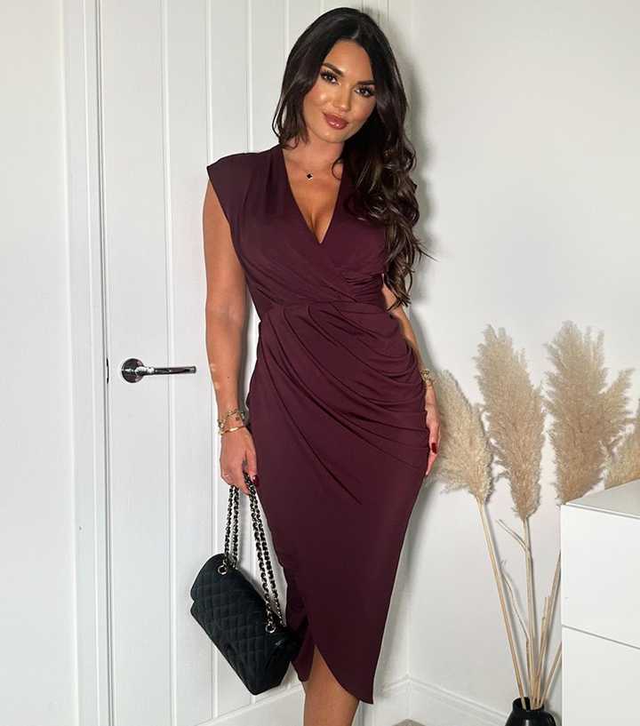 midi pink and orange dress Women's Just Getting Started Fuchsia Pink & Orange Cotton Tie Strap Midi Dress | Size: L