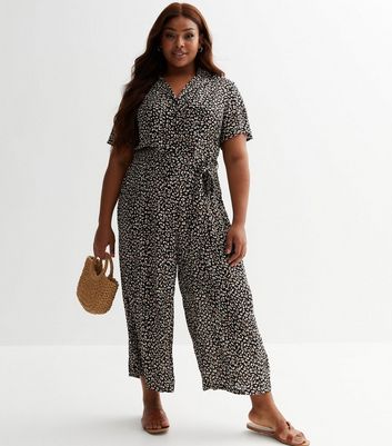 Leopard and hot sale black jumpsuit