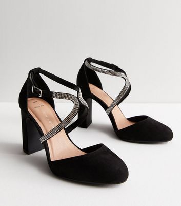 New look diamante block heel cheap sandal