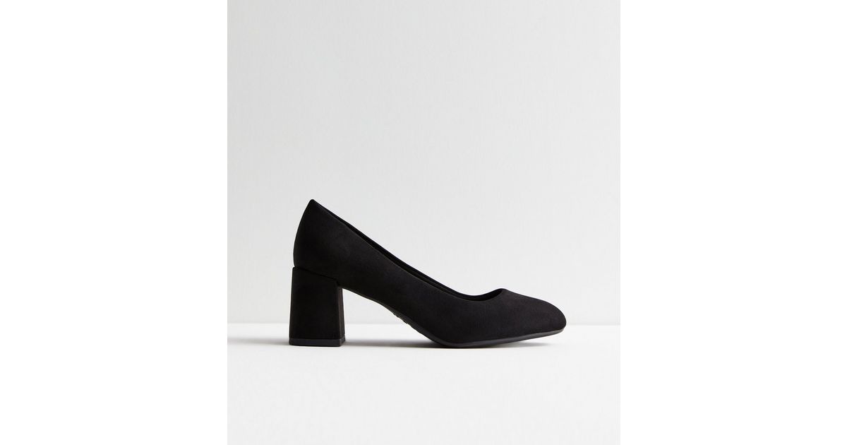 block heel wide fit shoes