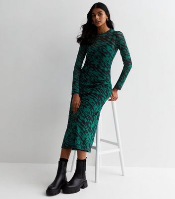 Green 2024 mesh dress