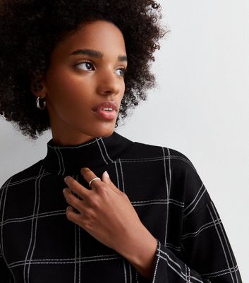 Checked jumper outlet womens